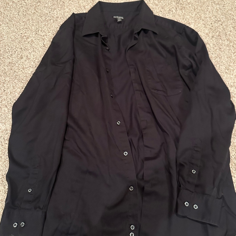 Black button down